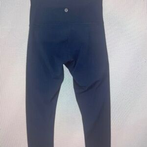 LULULEMON SIZE 8 HIGH-WAISTED NAVY BLUE LEGGINGS